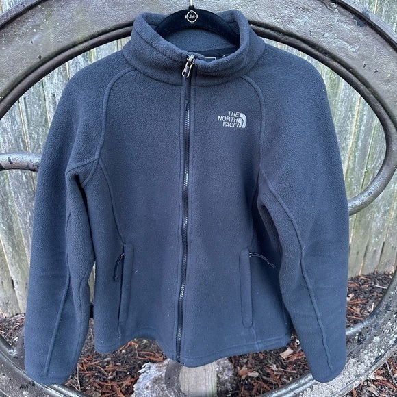 The North Face Women’s Full‎ Zip Fleece Jacket (Dark Gray/Charcoal) - Picture 1 of 8